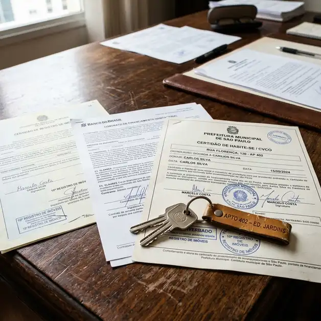 habite-se e documentacao contratual para repasse imobiliario na entrega das chaves