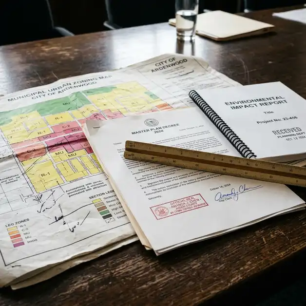 mapas de zoneamento urbano e relatorio de due diligence imobiliaria na incorporacao